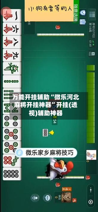 万能开挂辅助“微乐河北麻将开挂神器”开挂(透视)辅助神器-第1张图片