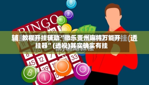 教程开挂辅助“微乐贵州麻将万能开挂器”(透视)其实确实有挂-第1张图片