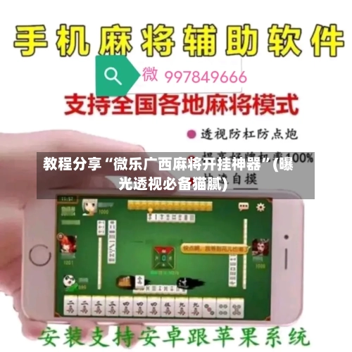 教程分享“微乐广西麻将开挂神器”(曝光透视必备猫腻)-第1张图片