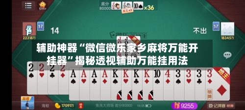 辅助神器“微信微乐家乡麻将万能开挂器”揭秘透视辅助万能挂用法-第1张图片