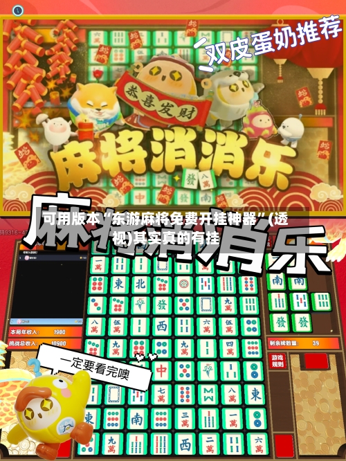 可用版本“东游麻将免费开挂神器”(透视)其实真的有挂-第1张图片