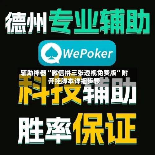 辅助神器“微信拼三张透视免费版”附开挂脚本详细步骤-第1张图片