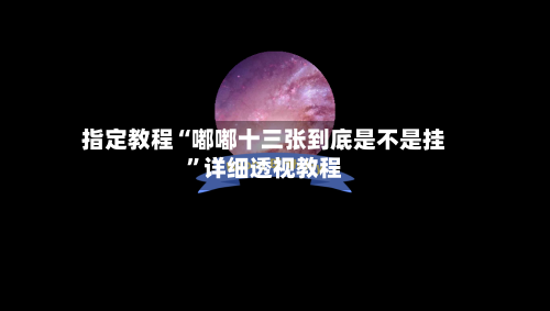 指定教程“嘟嘟十三张到底是不是挂”详细透视教程-第1张图片