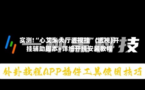 实测!“心艾米大厅透视挂	”(透视)开挂辅助脚本+详细开挂安装教程-第1张图片