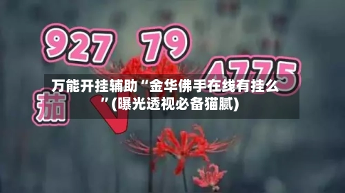 万能开挂辅助“金华佛手在线有挂么”(曝光透视必备猫腻)-第1张图片