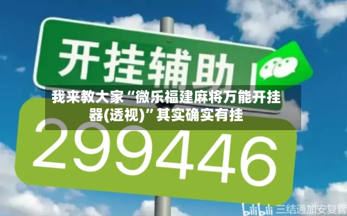 我来教大家“微乐福建麻将万能开挂器(透视)”其实确实有挂-第1张图片