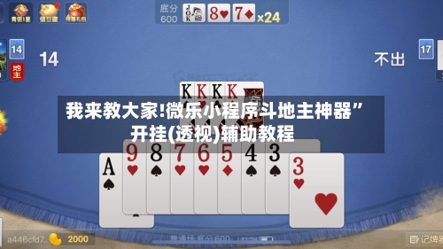 我来教大家!微乐小程序斗地主神器”开挂(透视)辅助教程-第1张图片