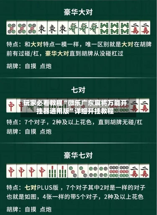 玩家必看教程“微乐广东麻将万能开挂器通用版”详细开挂教程-第1张图片