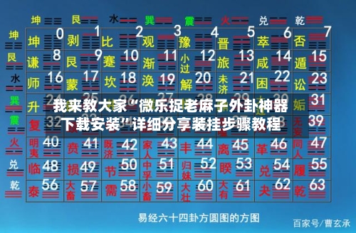 我来教大家“微乐捉老麻子外卦神器下载安装”详细分享装挂步骤教程-第1张图片