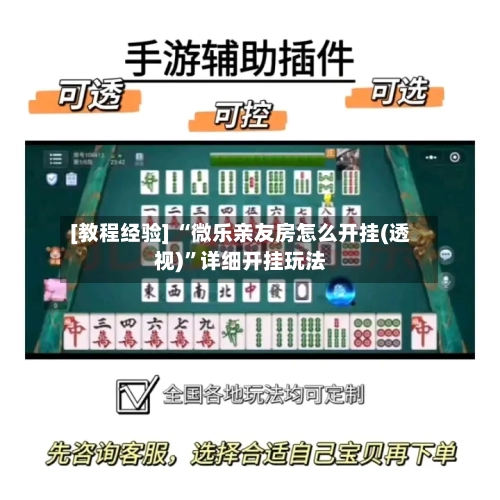 [教程经验] “微乐亲友房怎么开挂(透视)”详细开挂玩法-第1张图片
