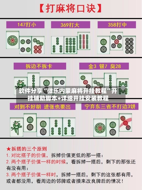 软件分享“微乐内蒙麻将开挂教程	”开挂辅助脚本+详细开挂安装教程-第1张图片