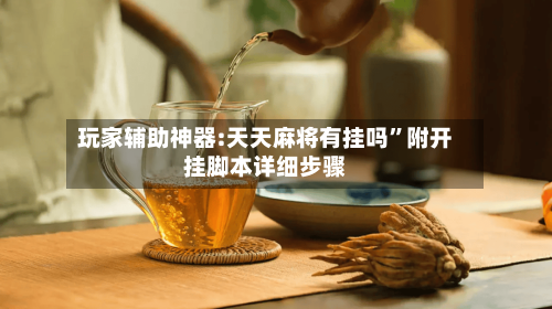 玩家辅助神器:天天麻将有挂吗”附开挂脚本详细步骤-第1张图片