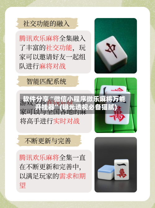 软件分享“微信小程序微乐麻将万能开挂器”(曝光透视必备猫腻)-第1张图片