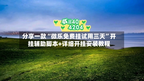 分享一款“微乐免费挂试用三天”开挂辅助脚本+详细开挂安装教程-第1张图片