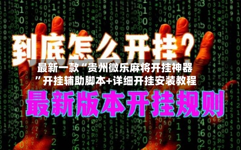 最新一款“贵州微乐麻将开挂神器”开挂辅助脚本+详细开挂安装教程-第1张图片