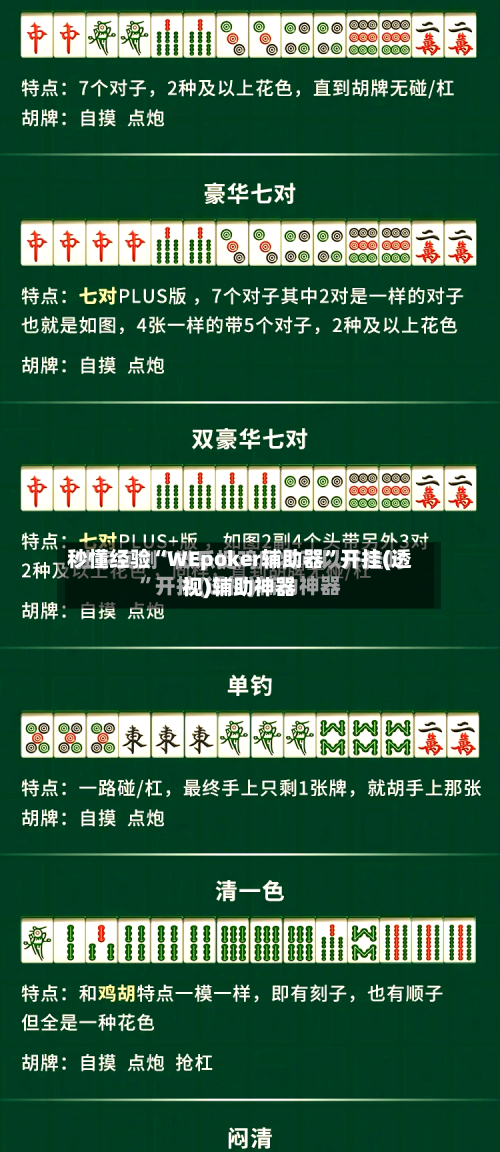 秒懂经验“WEpoker辅助器”开挂(透视)辅助神器-第1张图片