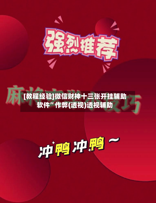 [教程经验]微信财神十三张开挂辅助软件”作弊(透视)透视辅助-第1张图片