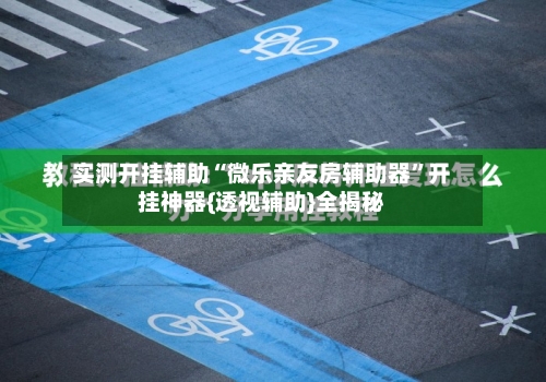 实测开挂辅助“微乐亲友房辅助器	”开挂神器{透视辅助}全揭秘-第1张图片