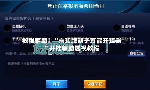 教程辅助！“喜扣跑胡子万能开挂器”开挂辅助透视教程-第1张图片