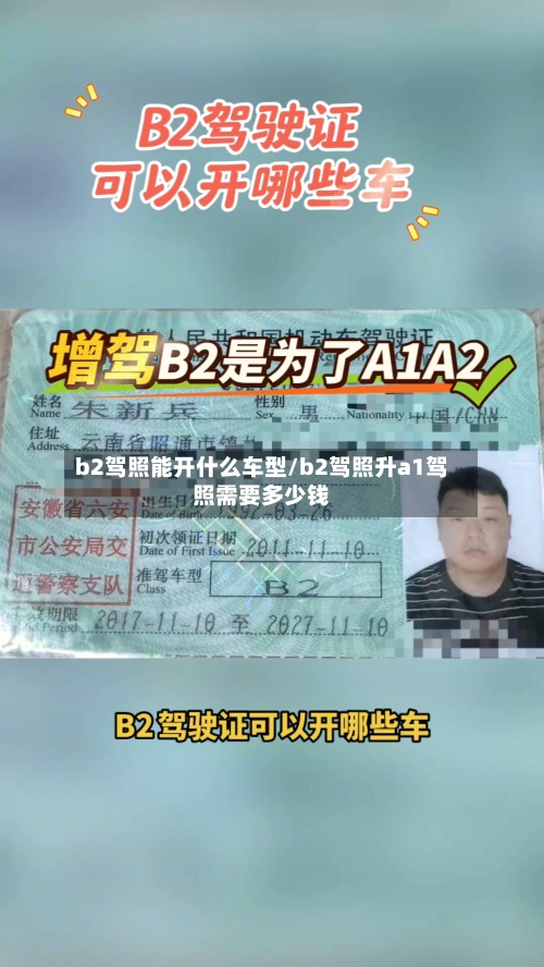 b2驾照能开什么车型/b2驾照升a1驾照需要多少钱-第1张图片