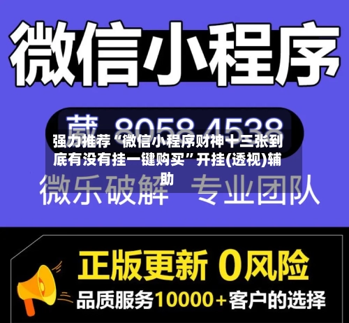 强力推荐“微信小程序财神十三张到底有没有挂一键购买”开挂(透视)辅助-第1张图片