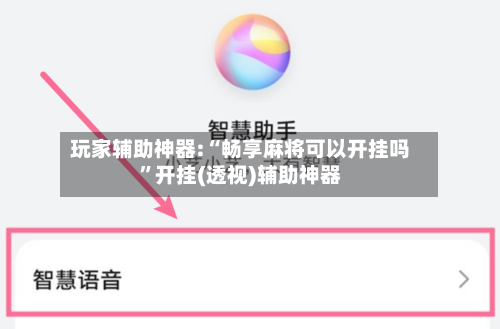 玩家辅助神器:“畅享麻将可以开挂吗”开挂(透视)辅助神器-第1张图片