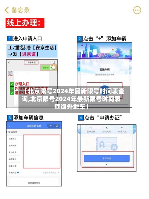 【北京限号2024年最新限号时间表查询,北京限号2024年最新限号时间表查询外地车】-第1张图片
