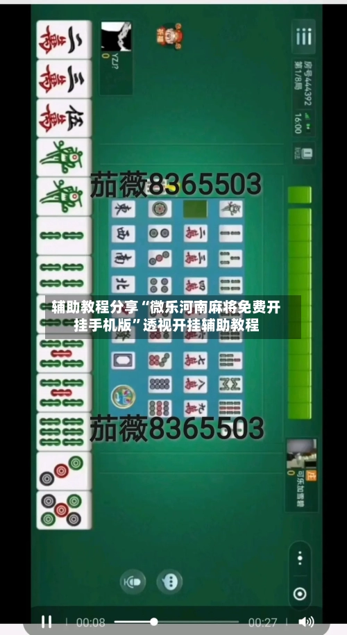 辅助教程分享“微乐河南麻将免费开挂手机版”透视开挂辅助教程-第1张图片