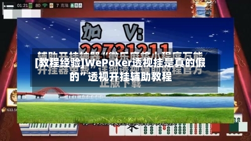 [教程经验]WePoker透视挂是真的假的”透视开挂辅助教程-第1张图片