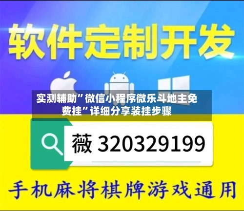 实测辅助”微信小程序微乐斗地主免费挂”详细分享装挂步骤-第1张图片