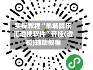 实操教程“羊城牌乐汇透视软件”开挂(透视)辅助教程-第1张图片