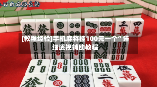 [教程经验]手机麻将挂100元一个”详细透视辅助教程-第1张图片