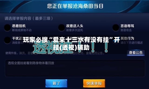 玩家必搜“爱来十三水有没有挂	”开挂(透视)辅助-第1张图片