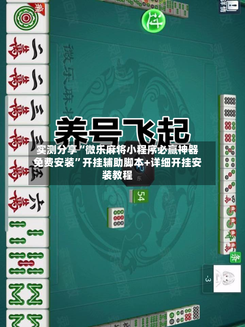 实测分享“微乐麻将小程序必赢神器免费安装”开挂辅助脚本+详细开挂安装教程-第1张图片