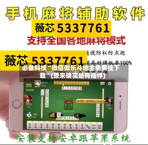 必备科技“微信微乐斗地主免费挂下载”(原来确实是有插件)-第1张图片