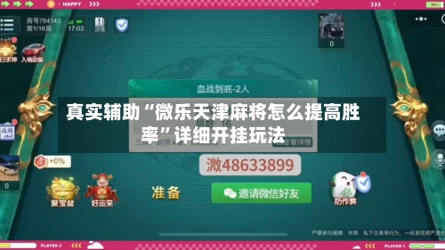 真实辅助“微乐天津麻将怎么提高胜率”详细开挂玩法-第1张图片