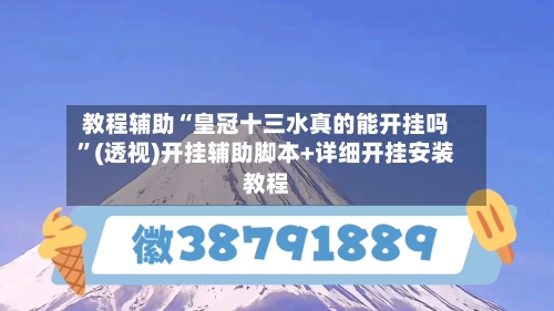 教程辅助“皇冠十三水真的能开挂吗”(透视)开挂辅助脚本+详细开挂安装教程-第1张图片
