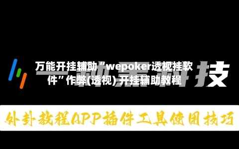 万能开挂辅助“wepoker透视挂软件”作弊(透视) 开挂辅助教程-第1张图片