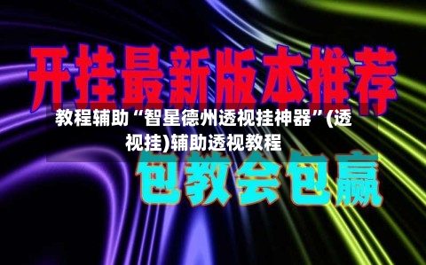 教程辅助“智星德州透视挂神器”(透视挂)辅助透视教程-第1张图片