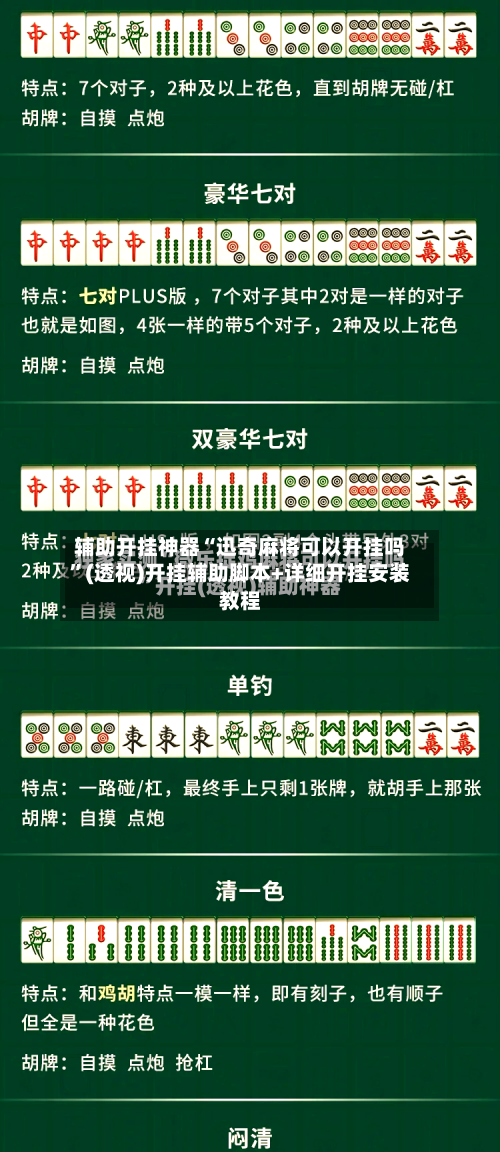 辅助开挂神器“迅奇麻将可以开挂吗	”(透视)开挂辅助脚本+详细开挂安装教程-第1张图片