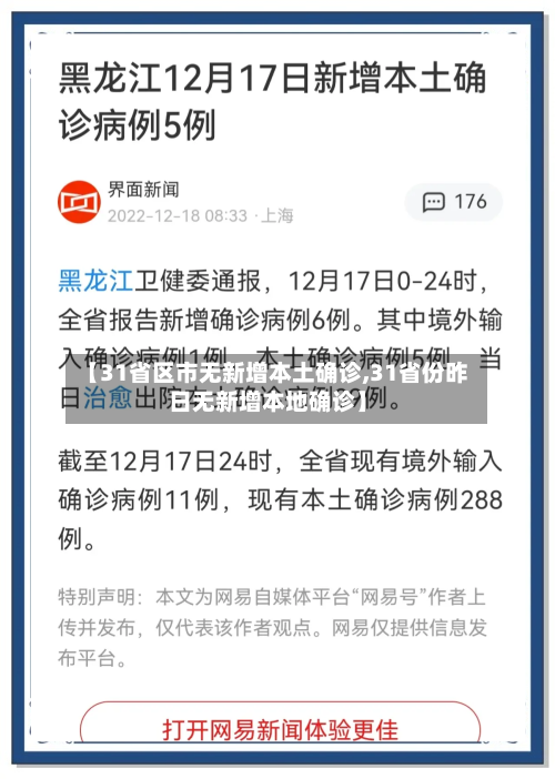 【31省区市无新增本土确诊,31省份昨日无新增本地确诊】-第1张图片