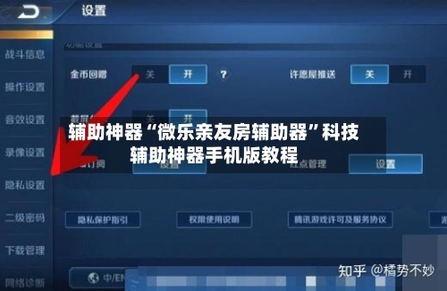 辅助神器“微乐亲友房辅助器”科技辅助神器手机版教程-第1张图片