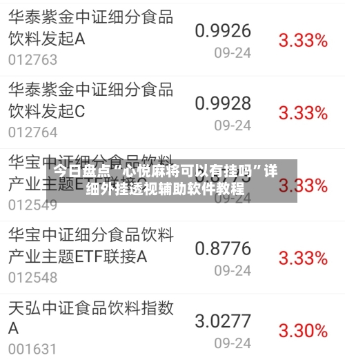 今日盘点“心悦麻将可以有挂吗”详细外挂透视辅助软件教程-第1张图片