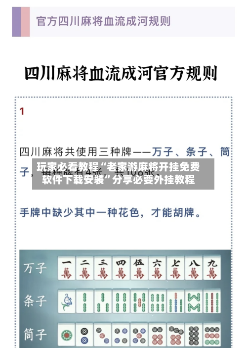 玩家必看教程“老家游麻将开挂免费软件下载安装”分享必要外挂教程-第1张图片