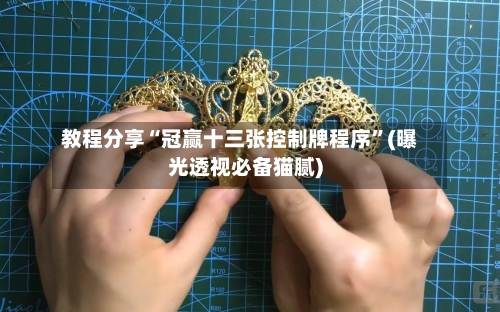 教程分享“冠赢十三张控制牌程序”(曝光透视必备猫腻)-第1张图片