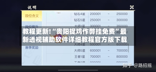 教程更新!“贵阳捉鸡作弊挂免费”最新透视辅助软件详细教程官方版下载-第1张图片
