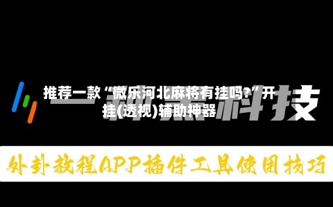 推荐一款“微乐河北麻将有挂吗?”开挂(透视)辅助神器-第1张图片