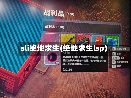 sli绝地求生(绝地求生lsp)-第1张图片