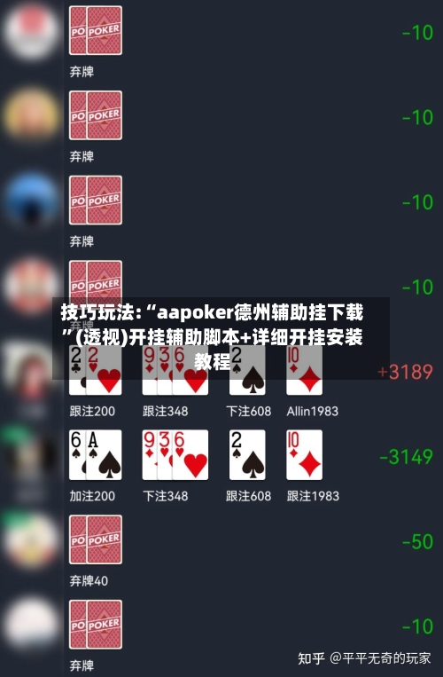 技巧玩法:“aapoker德州辅助挂下载”(透视)开挂辅助脚本+详细开挂安装教程-第1张图片