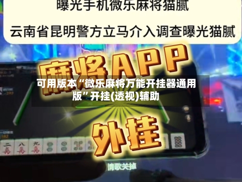 可用版本“微乐麻将万能开挂器通用版”开挂(透视)辅助-第1张图片